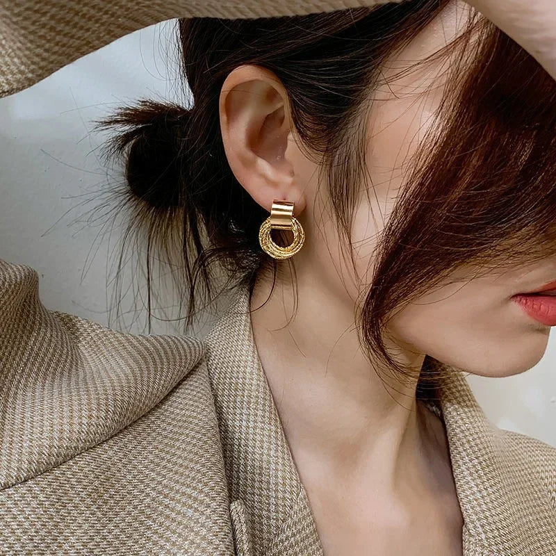 Retro Gold Earrings